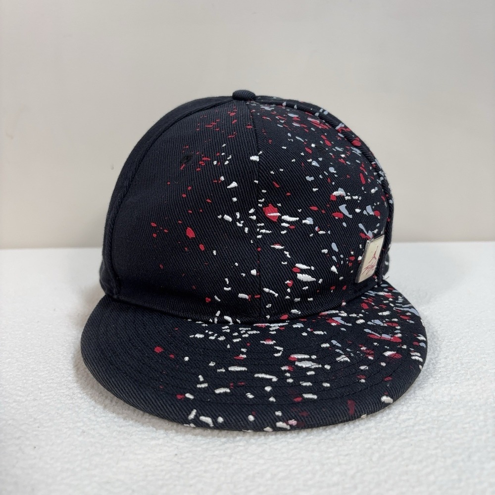 Jordan Speckled Hat Men's 7 1/4 Black 100% Cotton Jumpman Flight